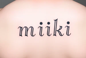 miki tattoo idea