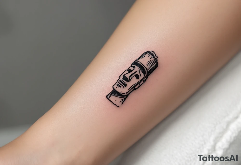 moai statue tattoo idea