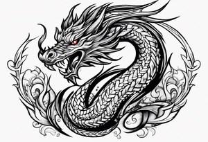 Wyrm tattoo idea