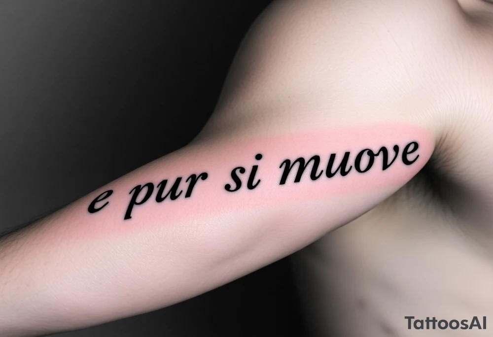 E pur si muove tattoo idea