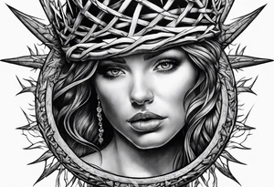 crown of thorns tattoo idea