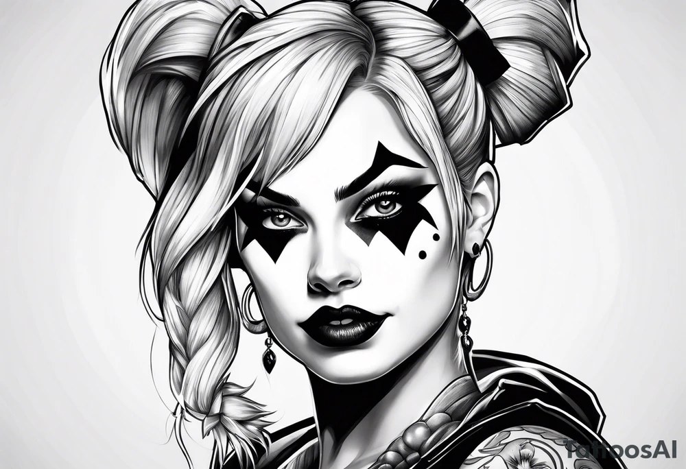 Harley quinn tattoo idea