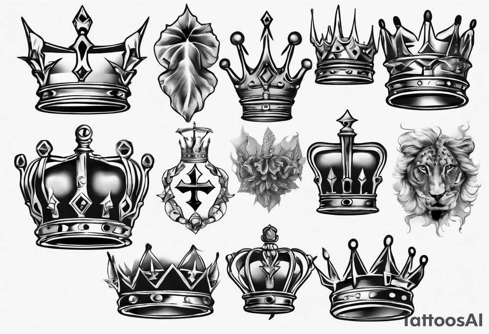 a kings crown tattoo idea