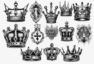 a kings crown tattoo idea