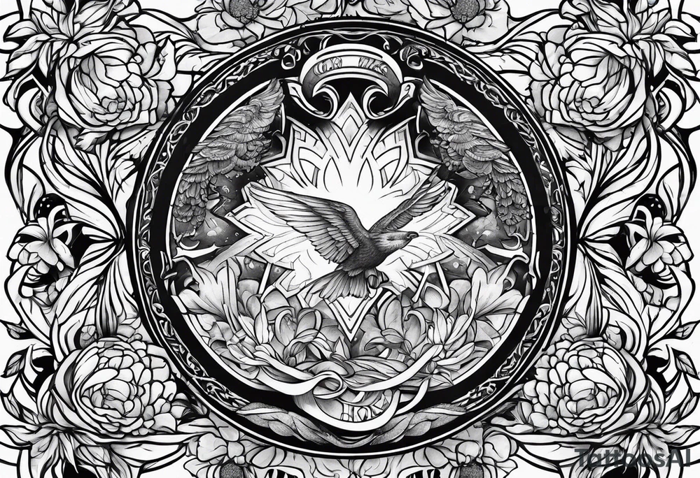 family profile tattoo idea