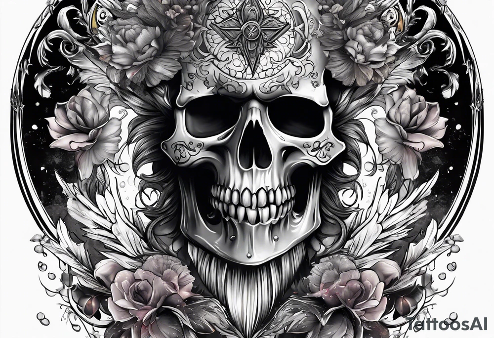 New age horror 1/4 sleeve tattoo idea