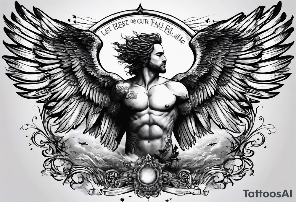 Icarus
include the quote
let our scars fall in love tattoo idea Icarus
include the quote
let our scars fall in love tattoo idea