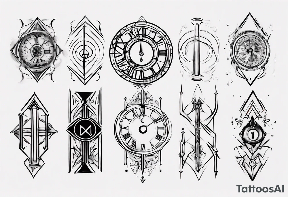 8 of October Roman numerals tattoo idea