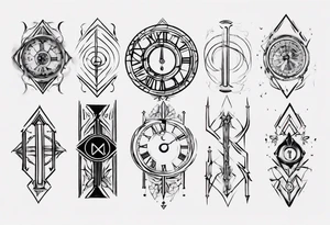 8 of October Roman numerals tattoo idea