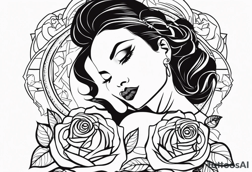 Jasmina with a rose tattoo idea