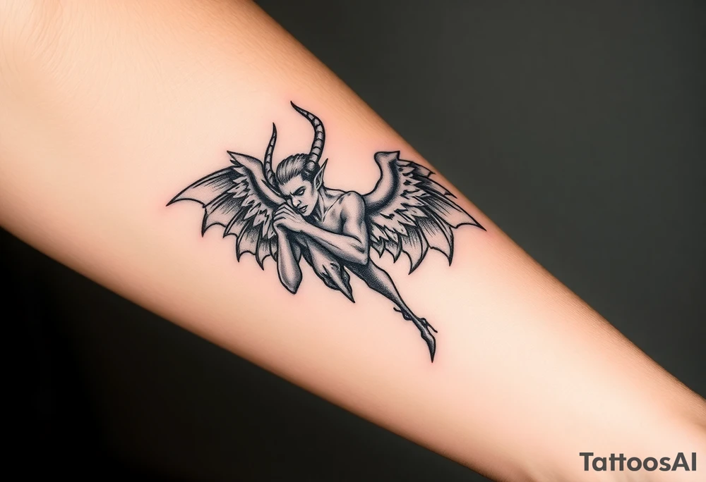 Lucifer as an angel tattoo idea