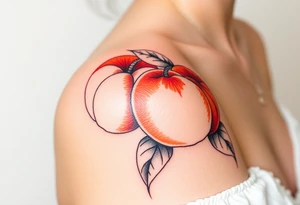Peaches on teee tattoo idea