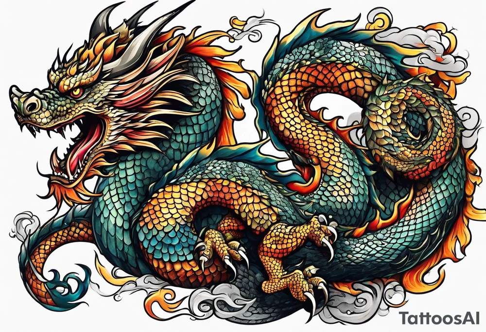 Dragon tattoo idea