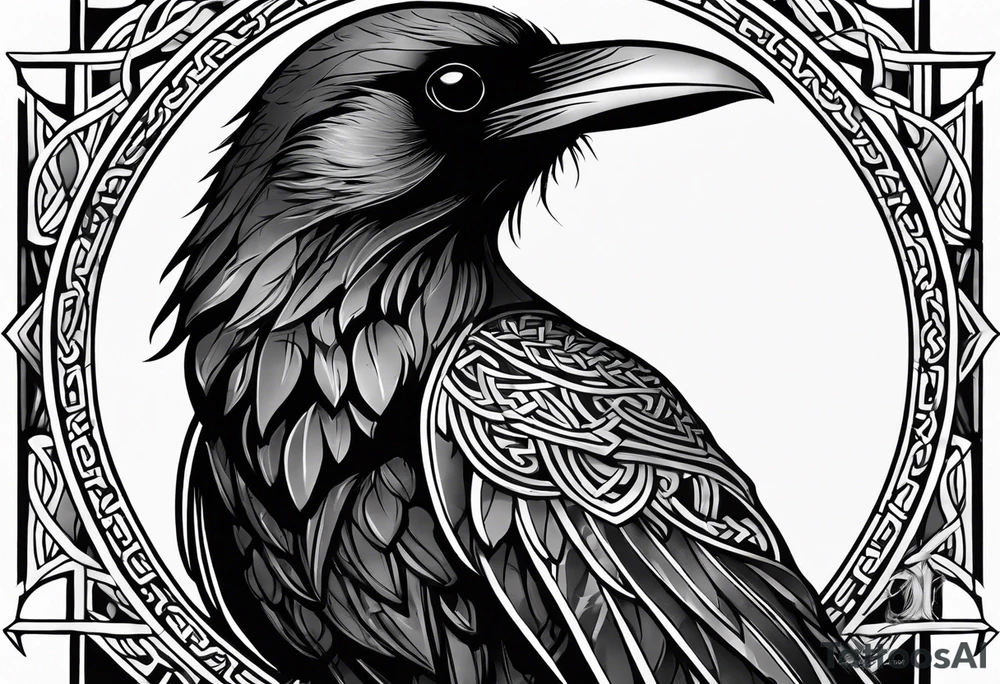 raven perched
roman numeral
celtic tattoo idea raven perched
roman numeral
celtic tattoo idea