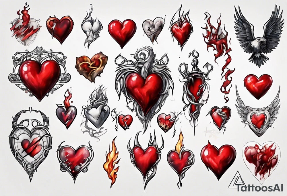 Heart tattoo idea
