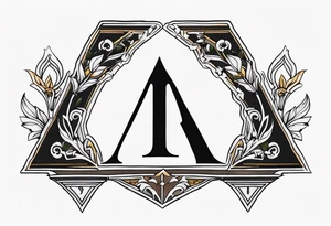 greek letter capital delta tattoo idea