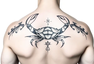 Female birth sign Cancer tattoo idea