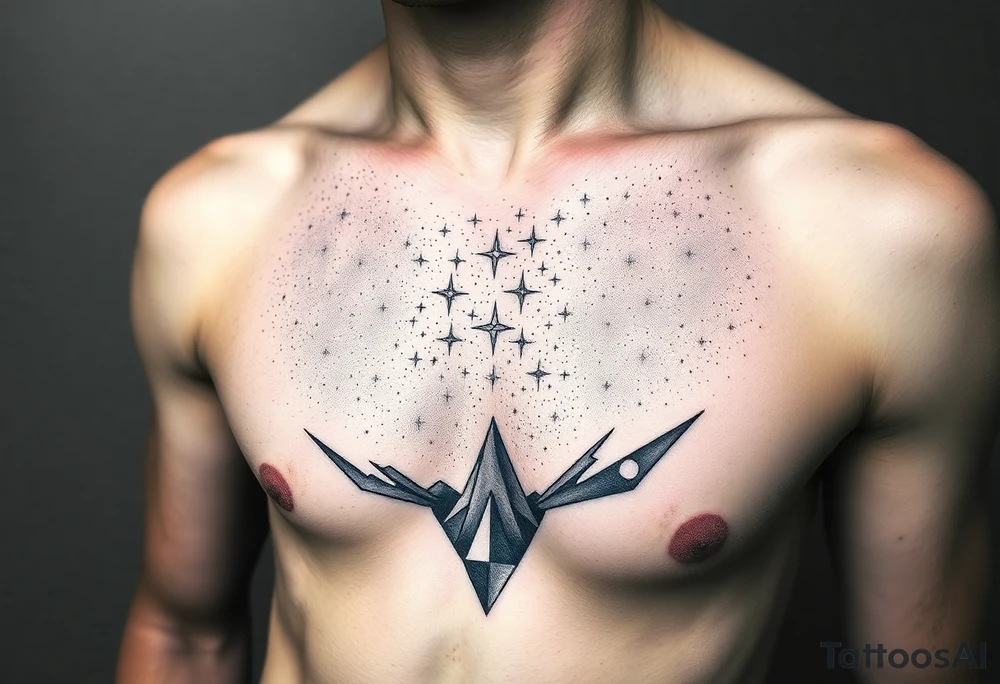 starlit sky tattoo idea