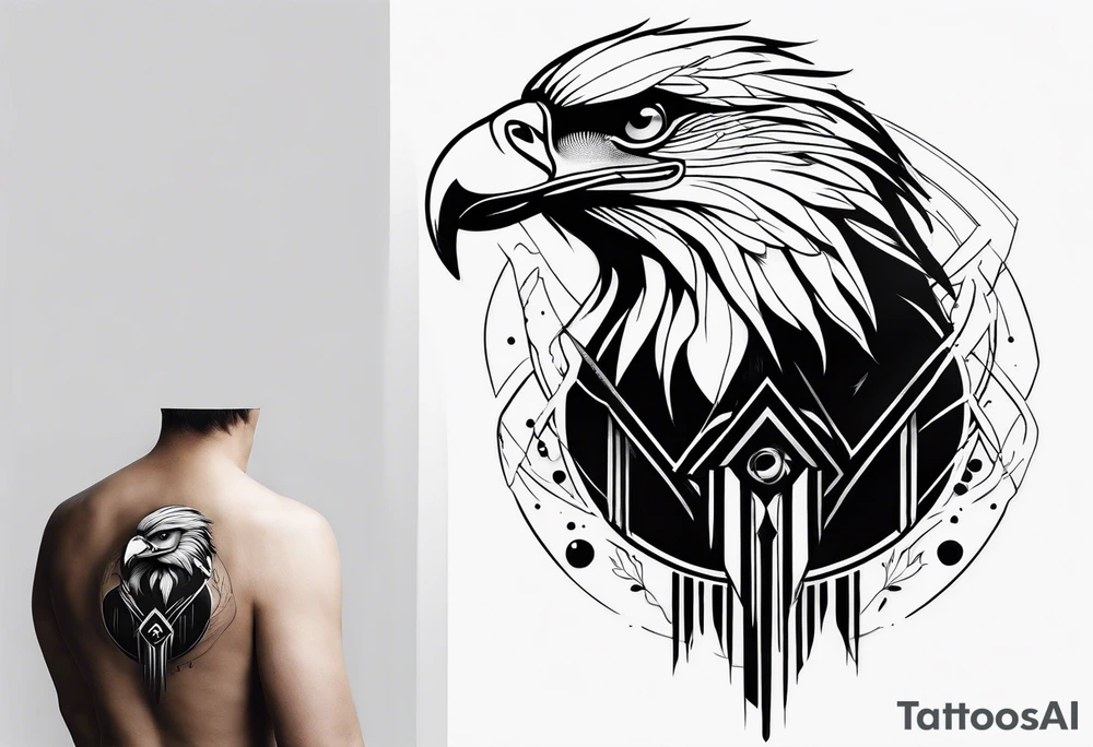 Create minimalistic tatoo symbolising freedom to live anywhere in the world. It should be peaceful and respectful. It should be a planet. Not an eagle tattoo idea