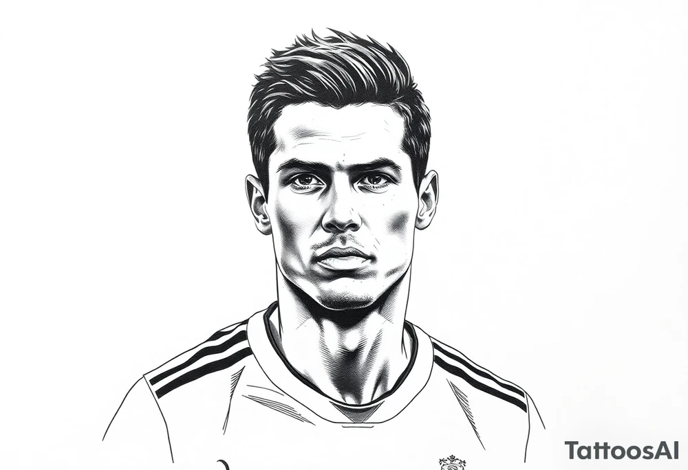Cristiano Ronaldo tattoo idea