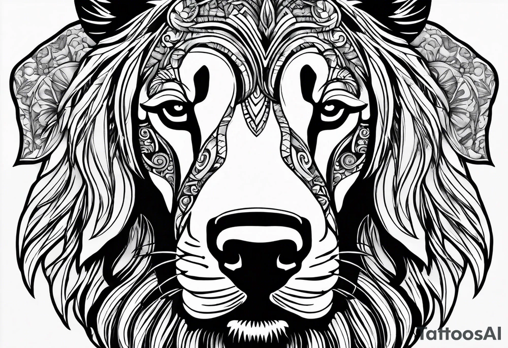 face of a deutch drahthaar tattoo idea