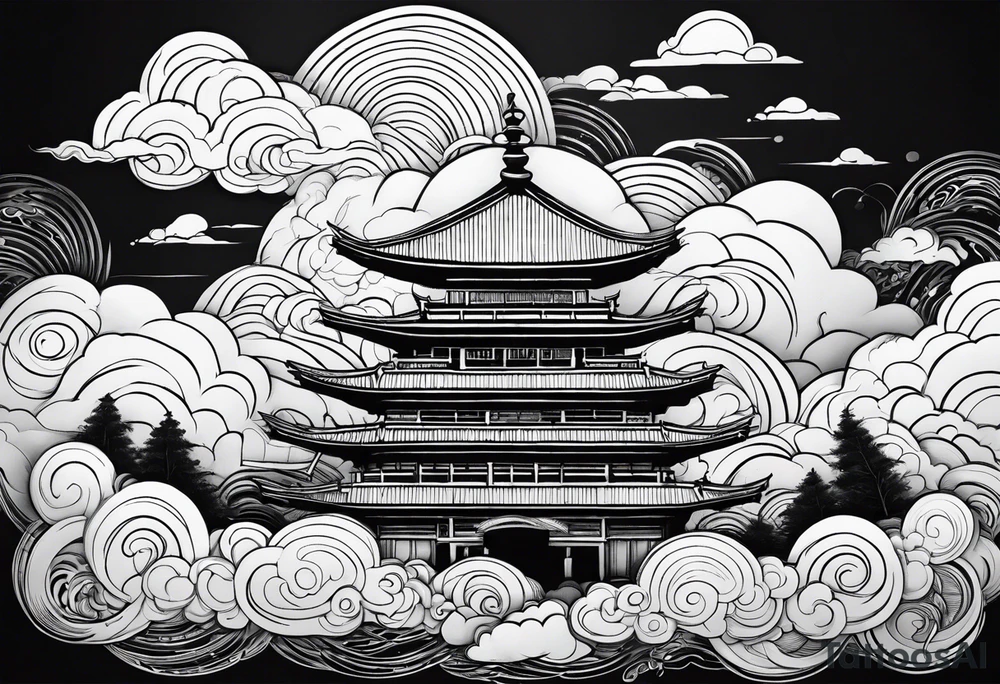 cloud, wind, tattoo idea