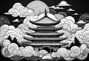 cloud, wind, tattoo idea