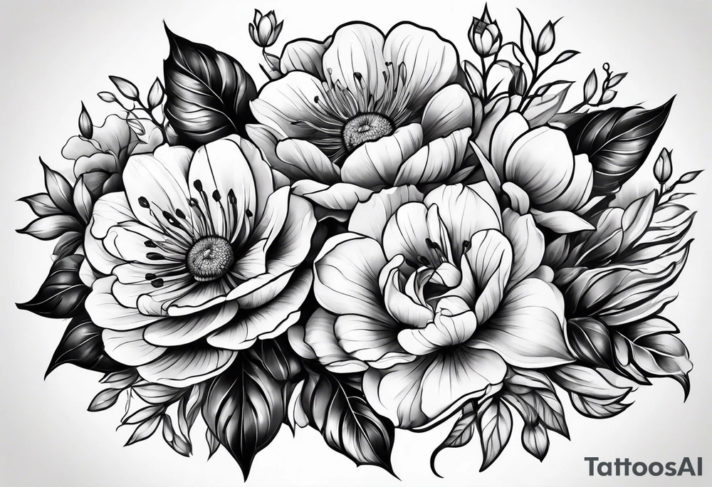 flowers tattoo idea