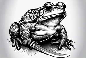 toad wirh sword tattoo idea