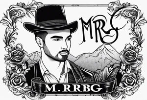 word: "MRBG" tattoo idea