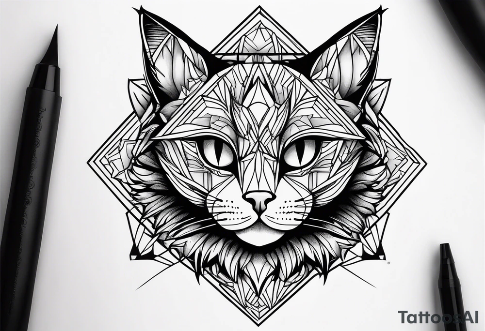 Black Cat tattoo idea