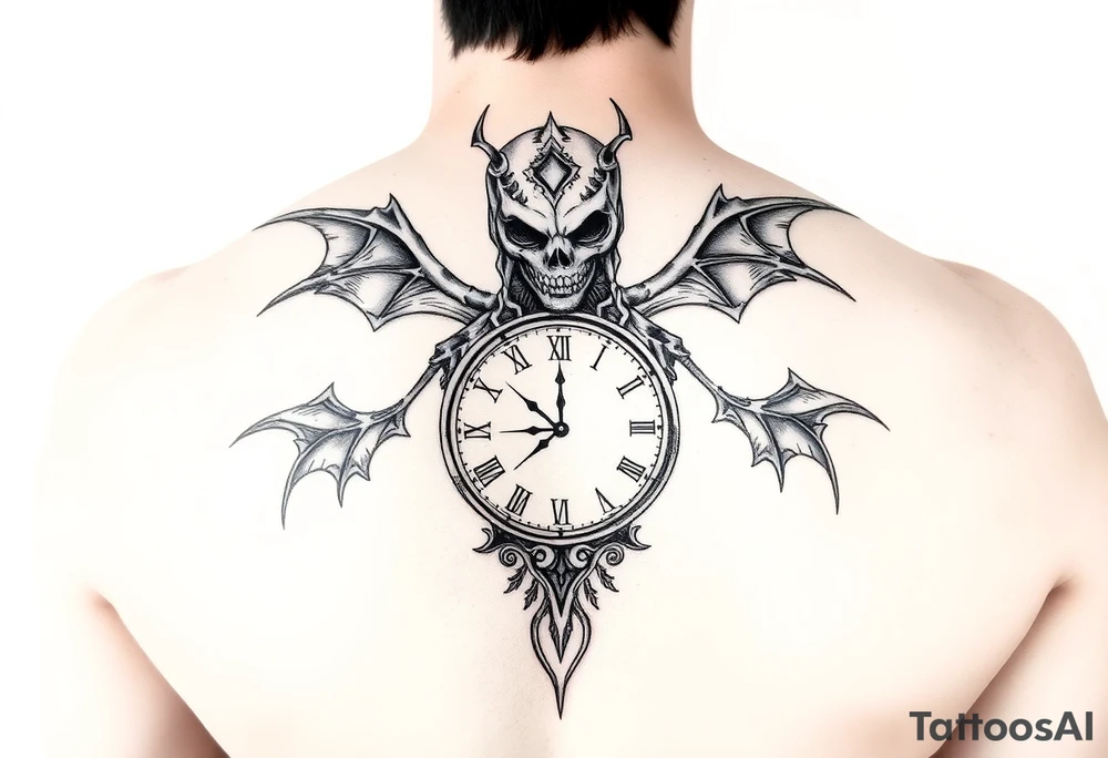 Shinigami with a clock tattoo idea