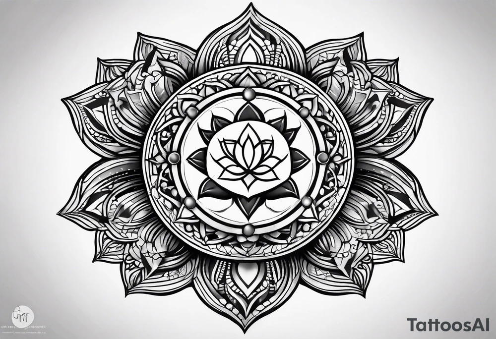 Heart chakra tattoo idea
