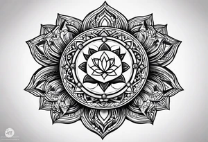Heart chakra tattoo idea