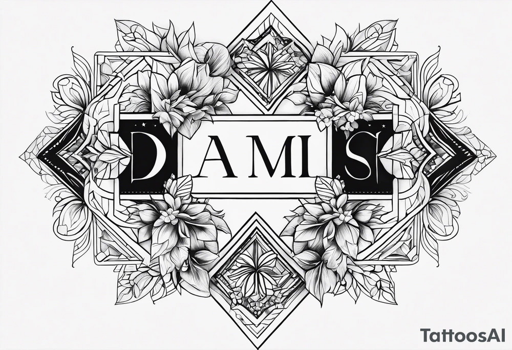 Daughters name tattoo idea