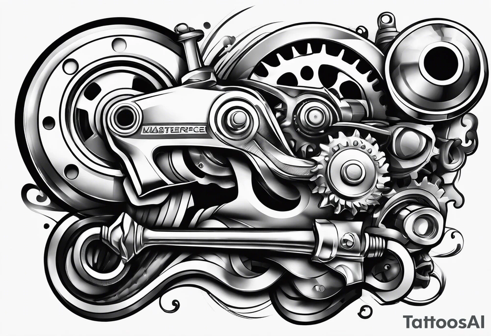 Mechanic turbo wrench tattoo idea