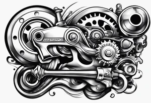 Mechanic turbo wrench tattoo idea