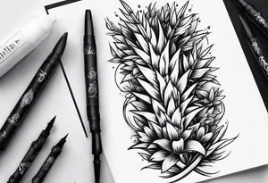 bamboo shoots tattoo idea
