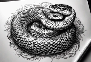 More Agressive Snake tattoo idea