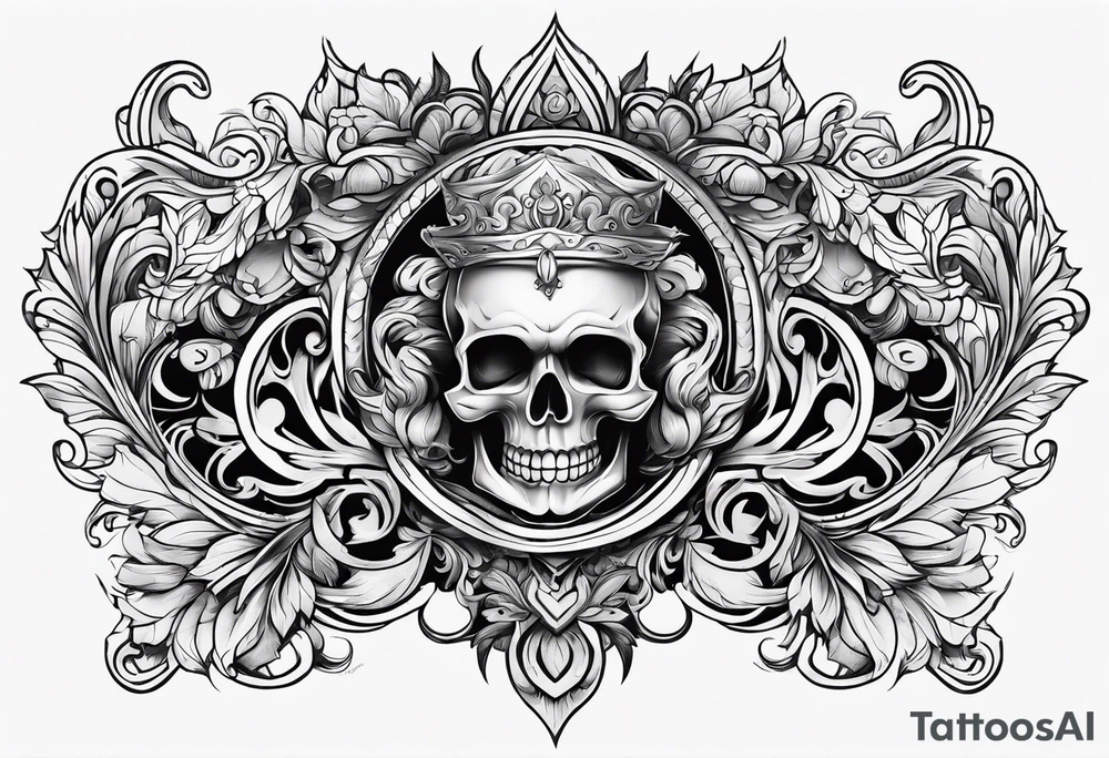 An open scroll tattoo idea