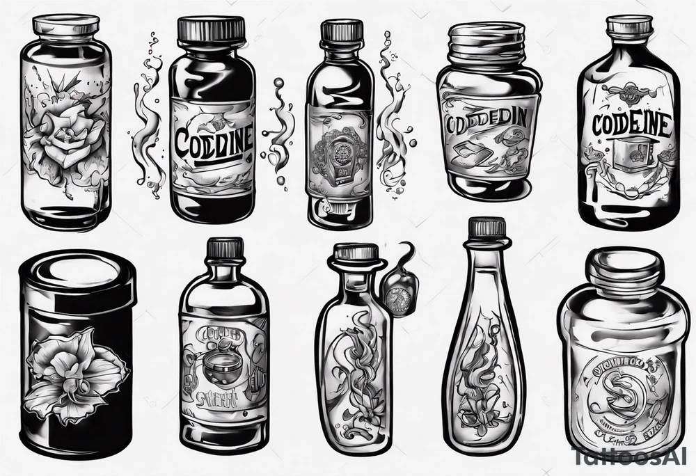 Codeine Syrup tattoo idea