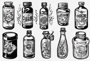 Codeine Syrup tattoo idea