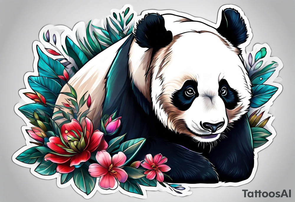 panda bear tattoo idea