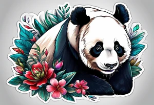 panda bear tattoo idea