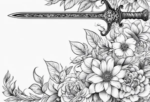 sword
fine line
gentle
thin lines


floral design tattoo idea