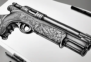 shotgun tattoo idea