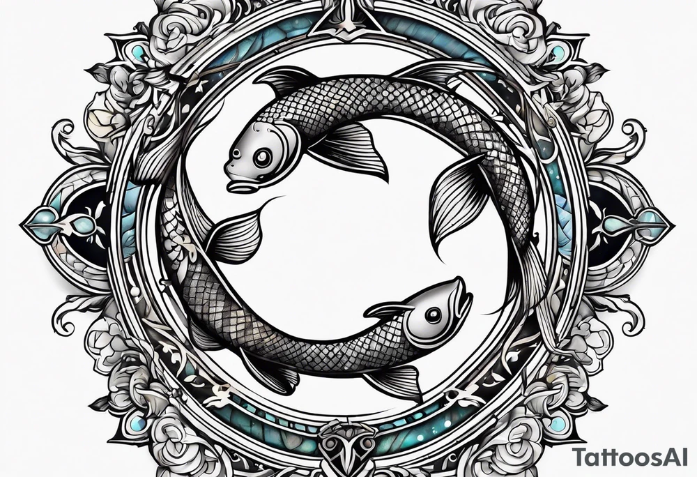 Pisces symbol tattoo idea