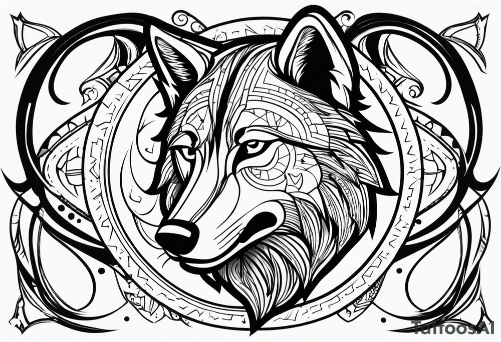 Lobo wolf for a male tattoo tattoo idea