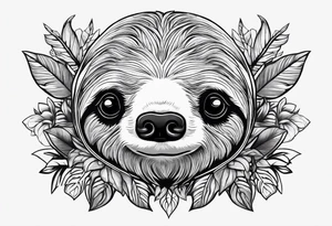 Sloth and babies tattoo idea