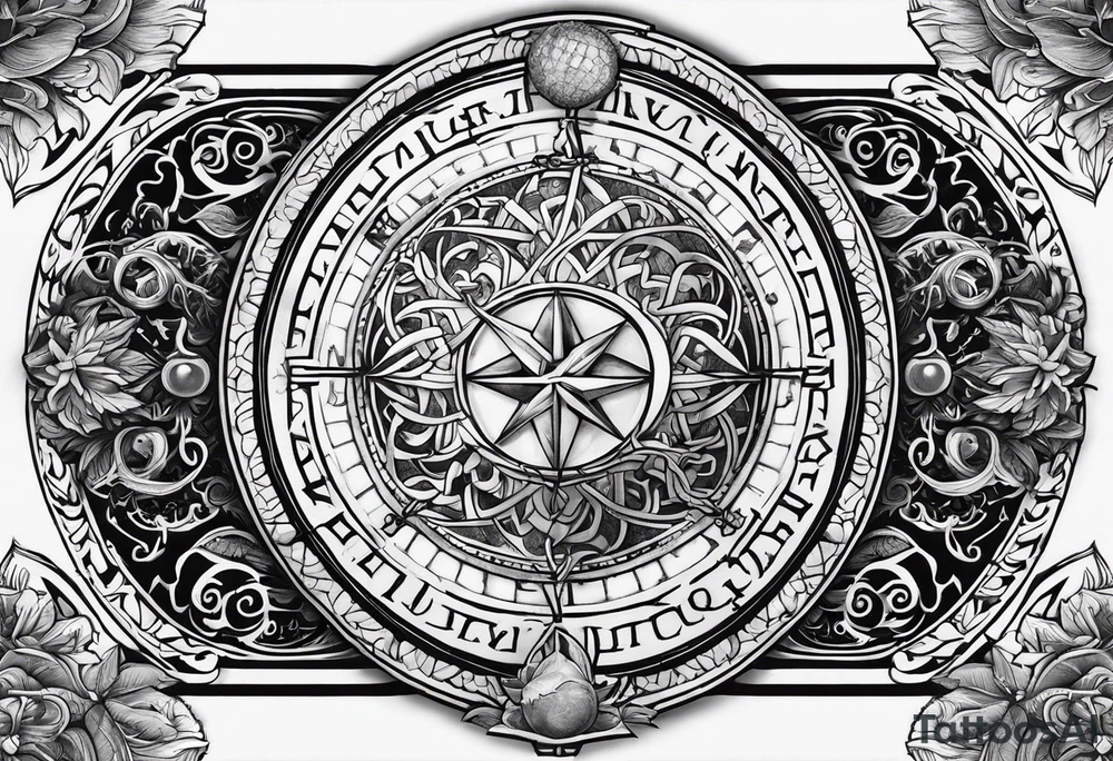 Yggdrasil and Vegvisir tattoo idea